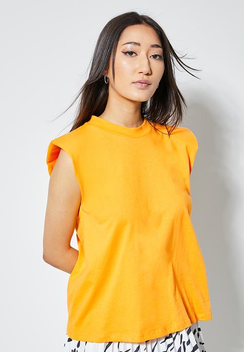 Superbalist - Shoulder pad tee - radiant yellow