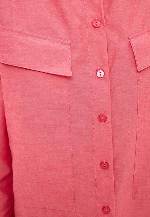 Trendyol - Collar tunic shirt - pink