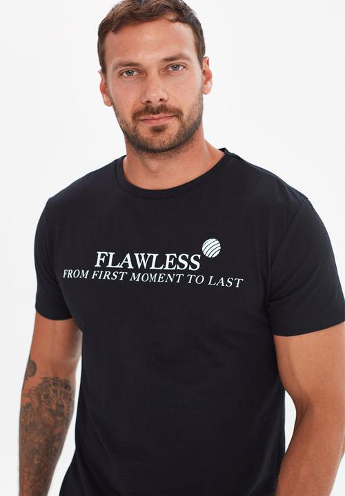 Trendyol - Dex printed short sleeve tee - black