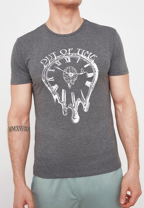 Trendyol - Jake printed short sleeve tee - grey