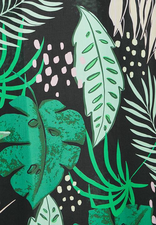 Superbalist - Midi shacket - green & black 