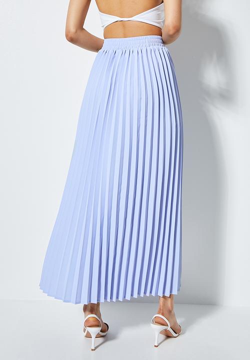 Superbalist - Long midi pleated skirt - dusty blue