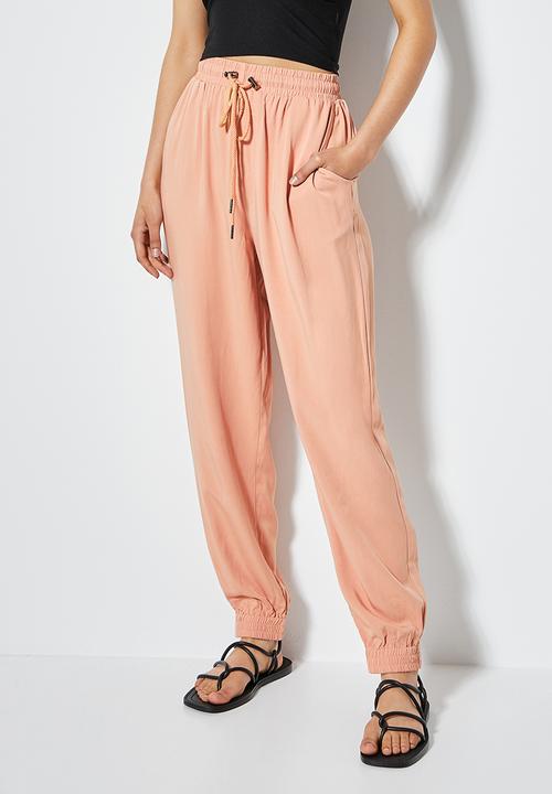 Superbalist - Twill jogger - dusty peach
