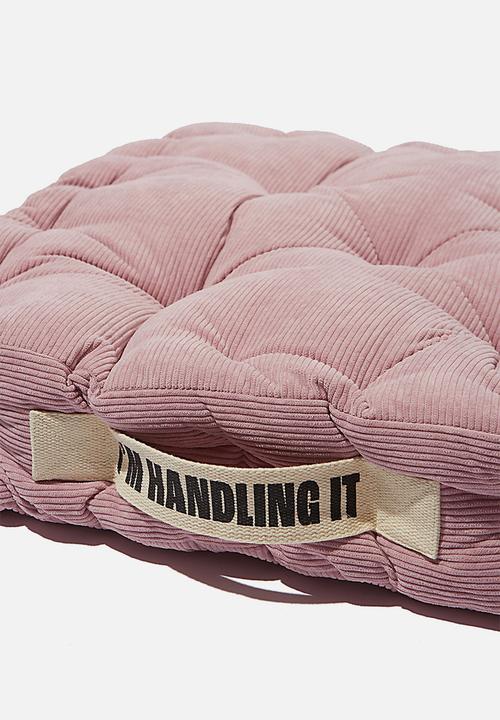 Typo - Floor cushion-mauve amethyst corduroy