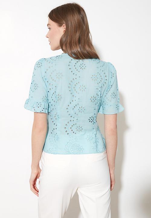 Trendyol - Embroidered shirt - mint