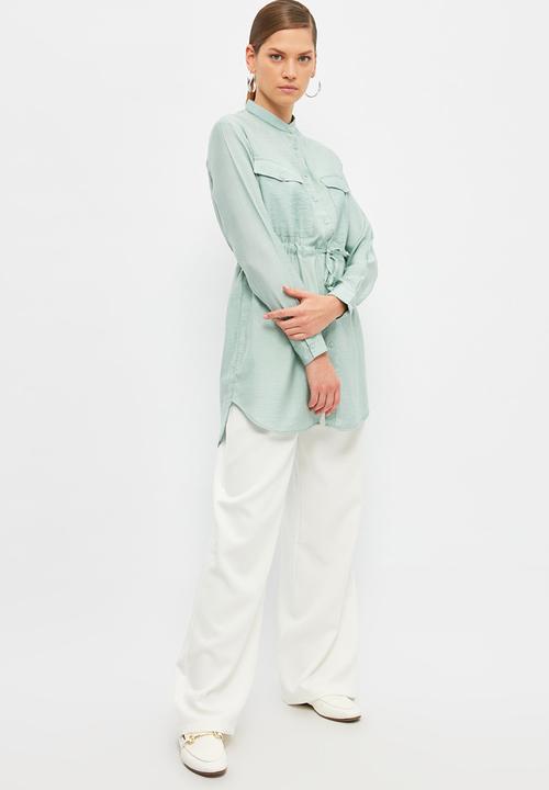 Trendyol - Easy fit trousers - white