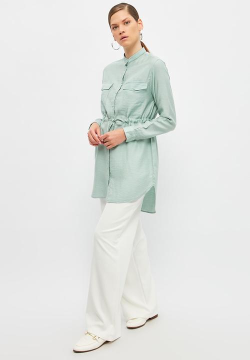 Trendyol - Easy fit trousers - white