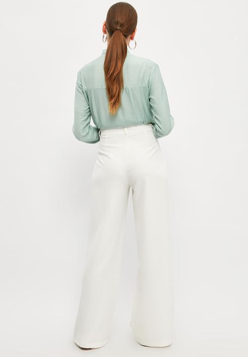 Trendyol - Easy fit trousers - white