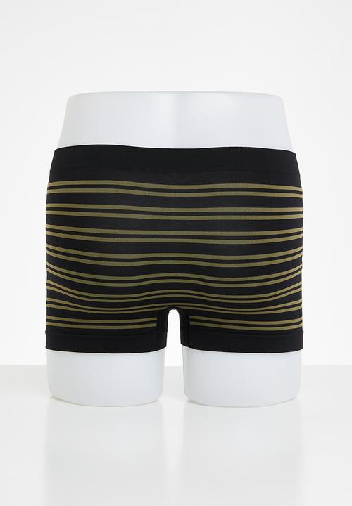 Jonathan D - Branded 2 pack seamless briefs - olive & black 