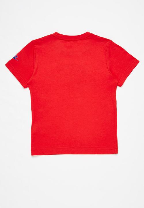 Nike - Faux jersey mesh futura short sleeve tee - red