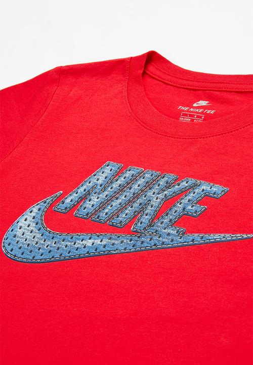 Nike - Faux jersey mesh futura short sleeve tee - red