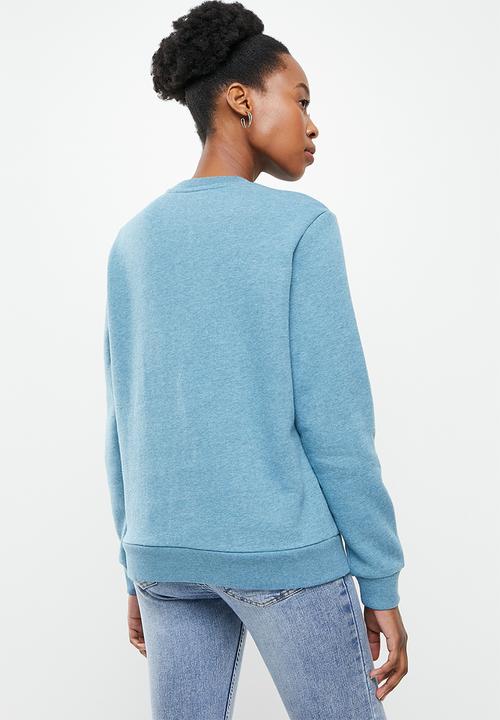 Superdry. - Vl chenille crew - blue 