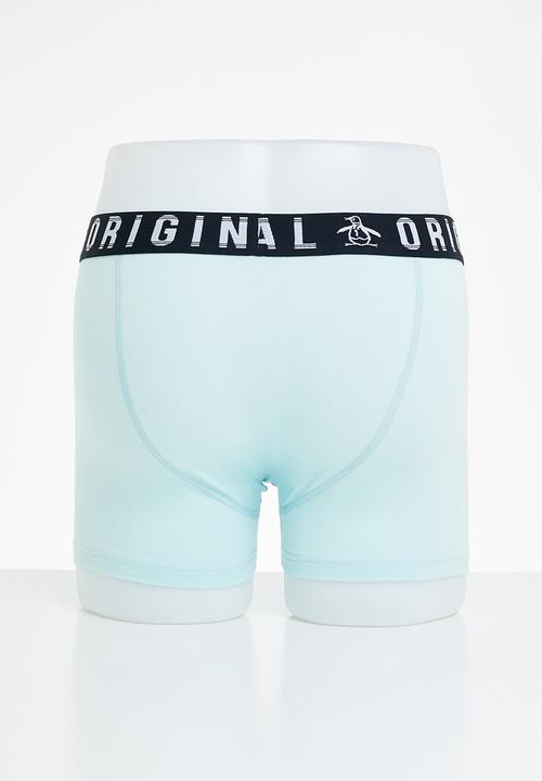 Original Penguin - 3 Pack mens penguin underwear geo print - navy blue