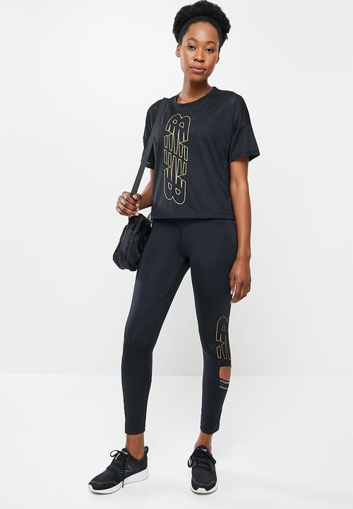 New Balance  - Achiever short sleeve tee - black
