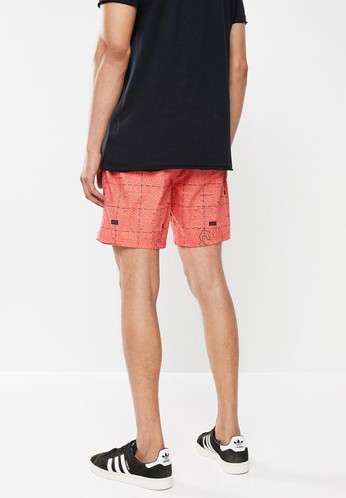 S.P.C.C - Stalder regular fit elasticated shorts - coral