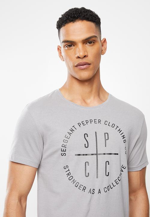 S.P.C.C - Moore regular fit straight hem tee - grey