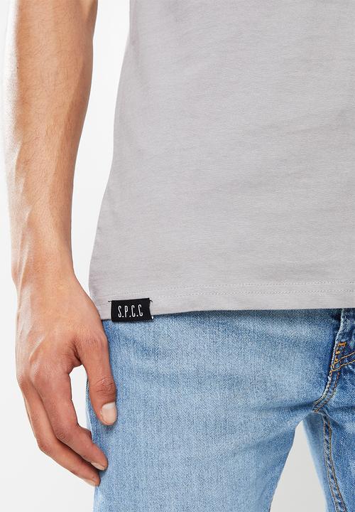 S.P.C.C - Moore regular fit straight hem tee - grey