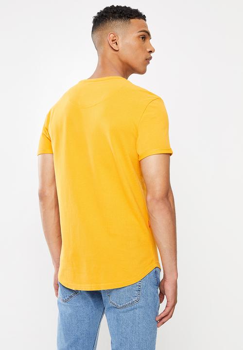 S.P.C.C - Palermo regular fit scooped hem tee - yellow