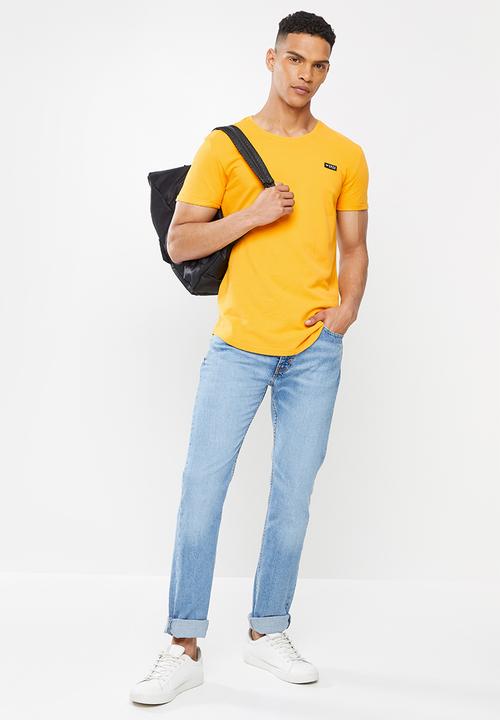 S.P.C.C - Palermo regular fit scooped hem tee - yellow