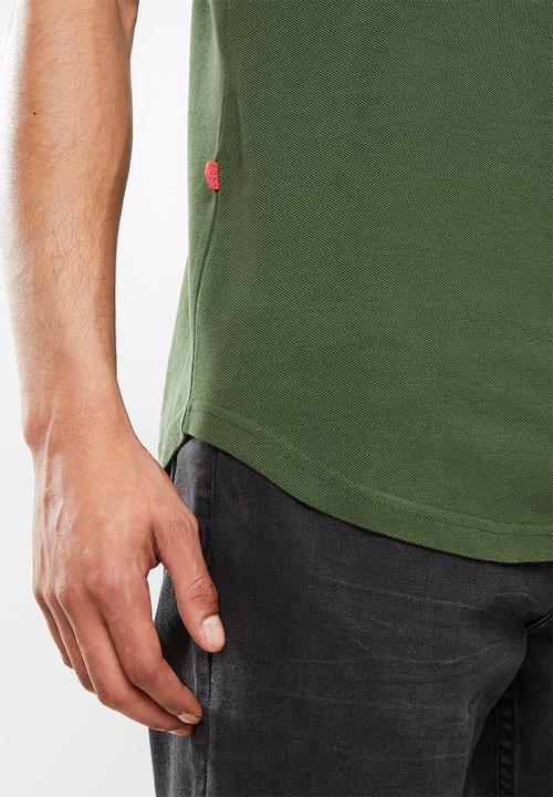 S.P.C.C - Palermo regular fit scooped hem tee - green
