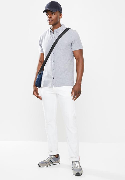 Ben Sherman - Shirt pique - grey-melange