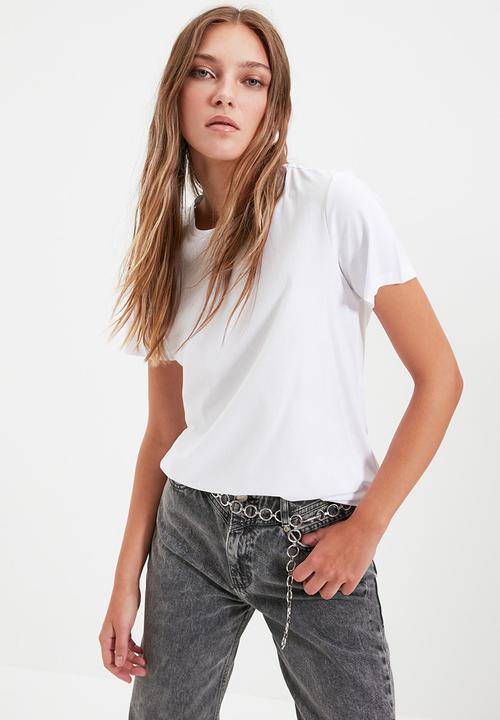 Trendyol - Çok renklits t-shirt 2-pack - black & white 