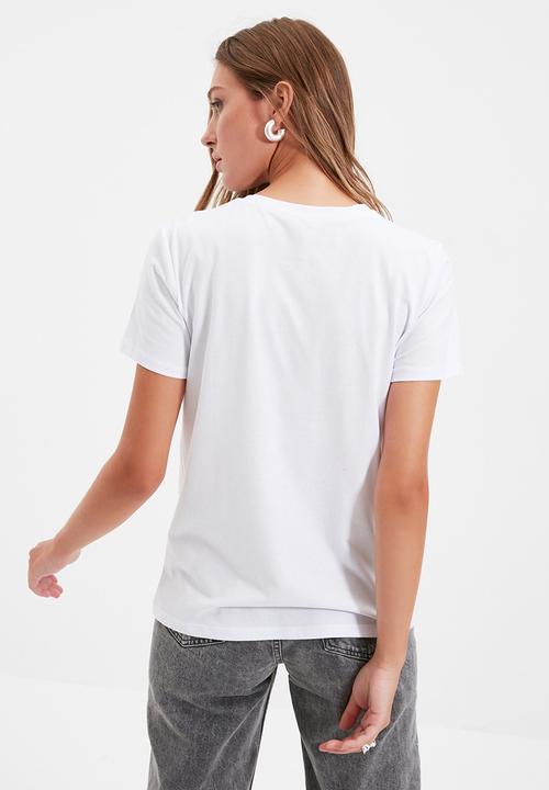 Trendyol - Çok renklits t-shirt 2-pack - black & white 
