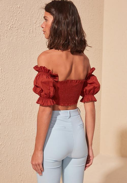 Trendyol - Kiremit blouse - brick