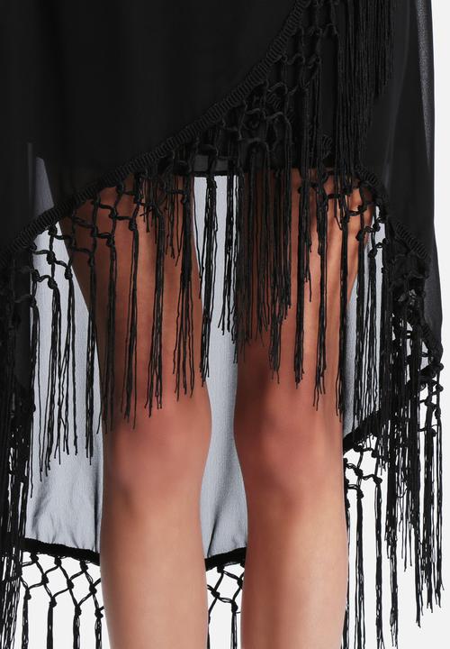 The Lot - Gypsy Soul Tassle Maxi Skirt