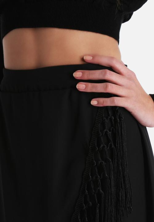 The Lot - Gypsy Soul Tassle Maxi Skirt
