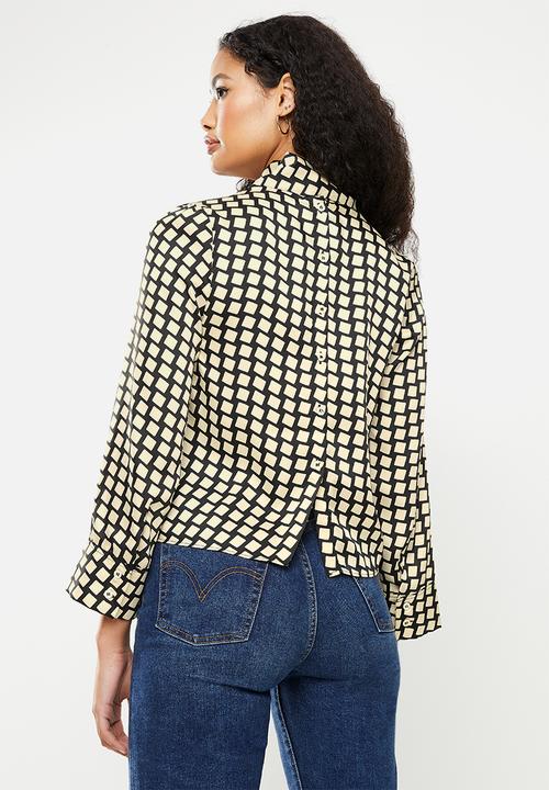 MANGO - Blouse quant - black