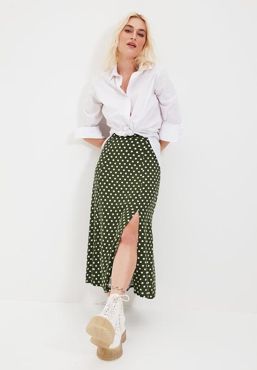 Trendyol - Haki skirt - khaki
