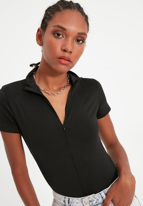 Trendyol - Siyahoa t-shirt - black