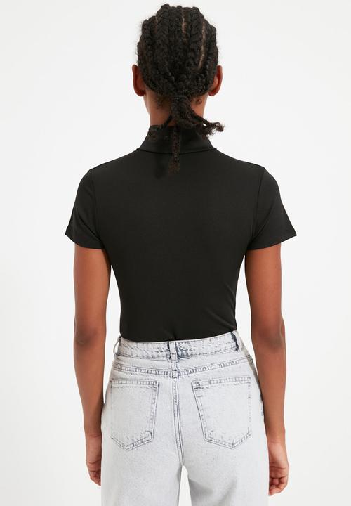 Trendyol - Siyahoa t-shirt - black