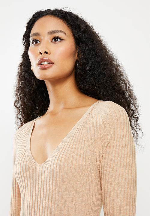 MANGO - Dress goleta - light pastel brown