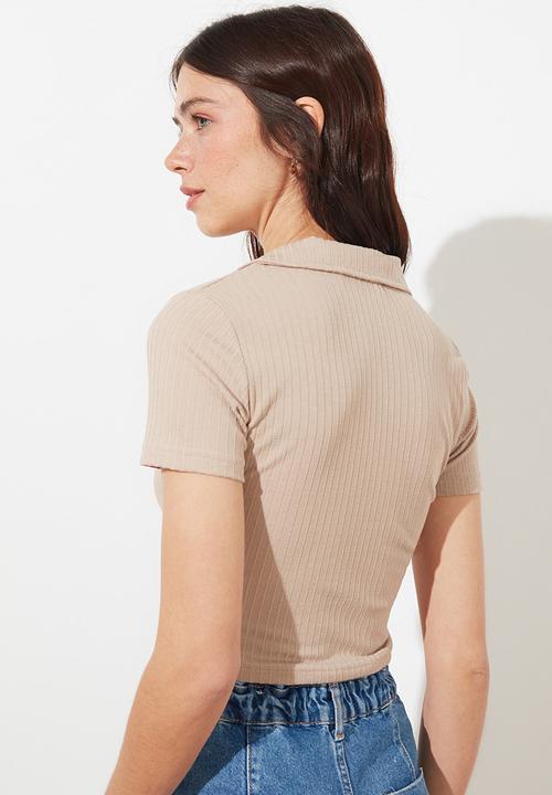 Trendyol - Taşbz - t-shirt - stone
