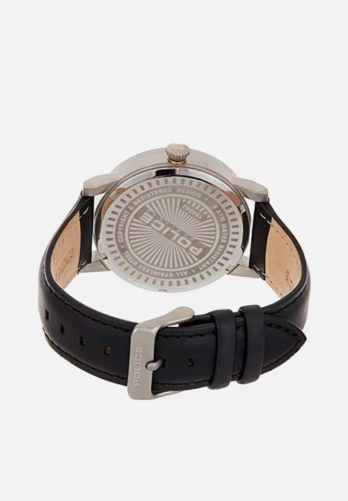 Police - Collins 3 hand date watch - black