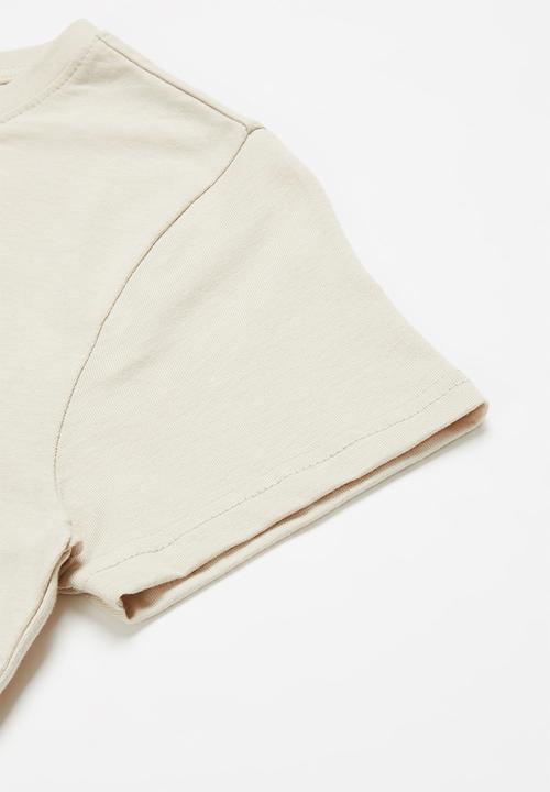 FILA - Mono storm crop box top - stone