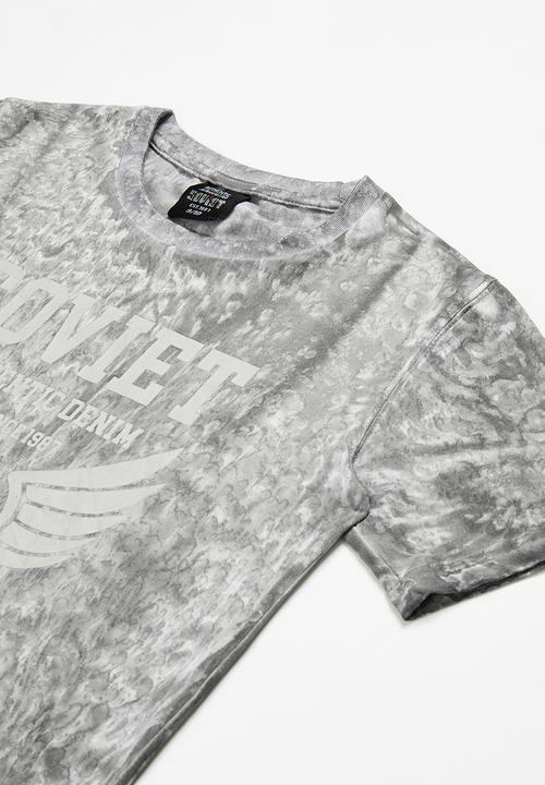 SOVIET - B dobbs fashion tee - charcoal