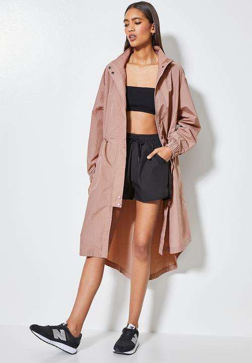 Superbalist - Midi water resistant anorak - mauve
