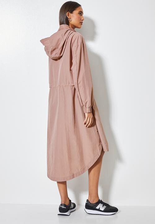 Superbalist - Midi water resistant anorak - mauve