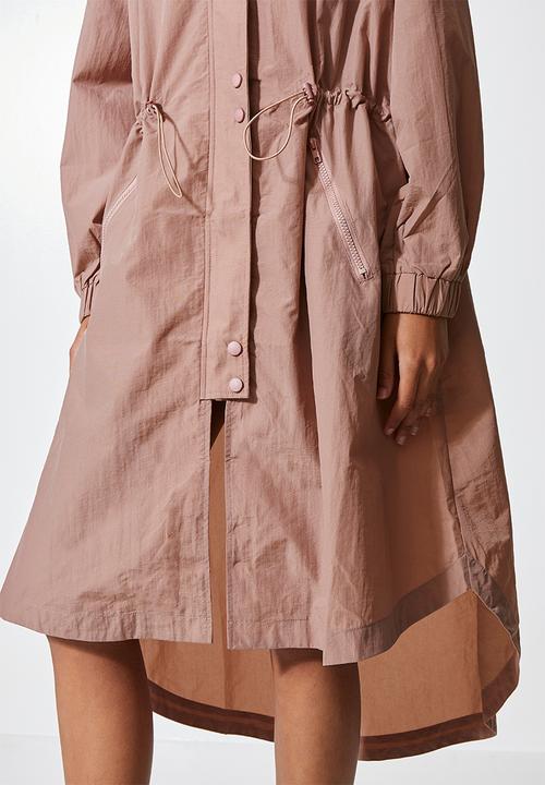 Superbalist - Midi water resistant anorak - mauve