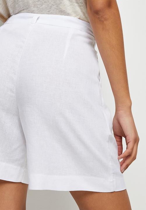 edit - Linen bermuda short - milk