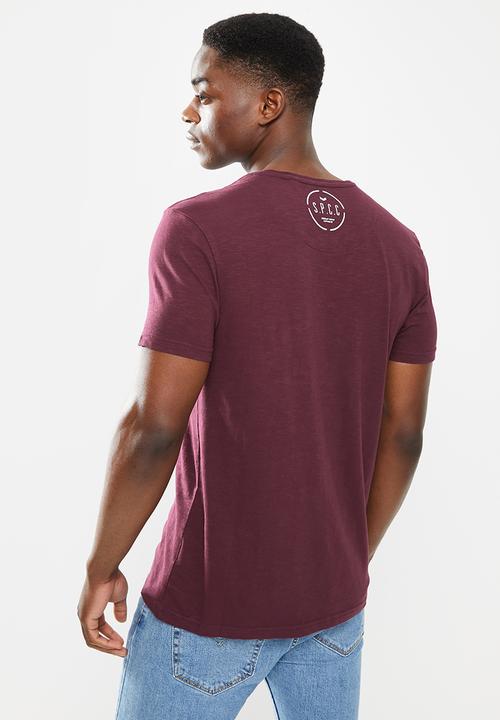 S.P.C.C - Dettori regular fit straight hem tee - sangria