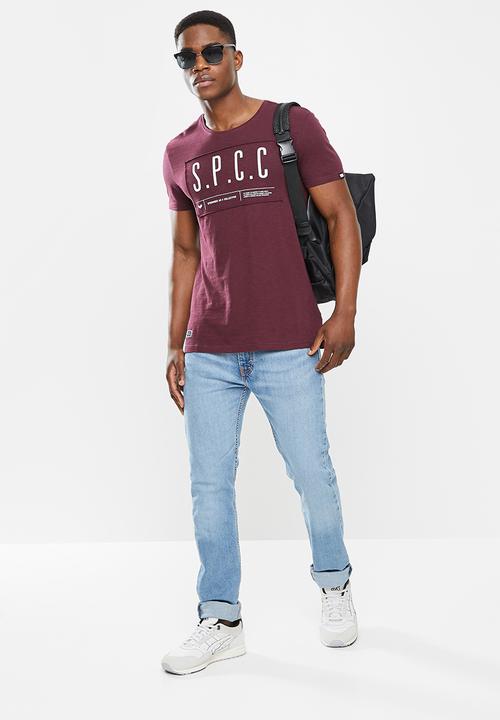 S.P.C.C - Dettori regular fit straight hem tee - sangria