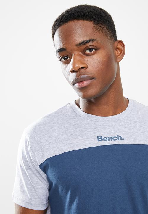 Bench - Theon short sleeve tee - grey & blue