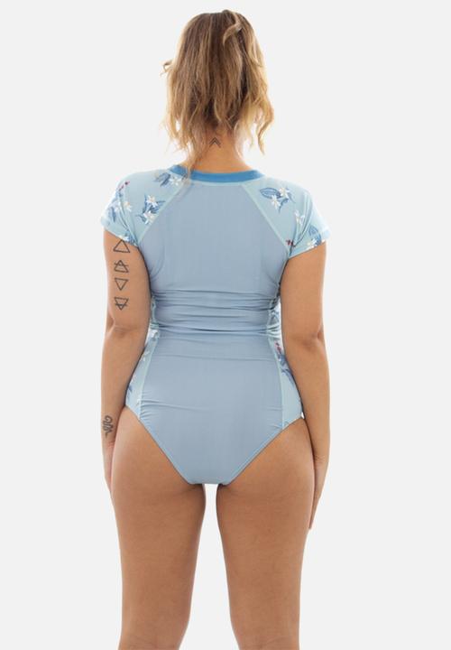Lizzy - Kahli short sleeve full body rashie - blue