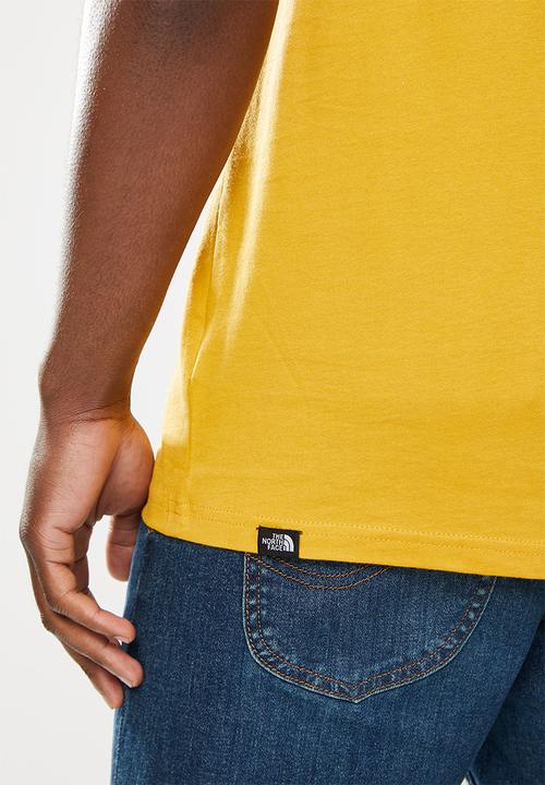 The North Face - Mens short sleeve raglan redbox tee - arrowwood yellow