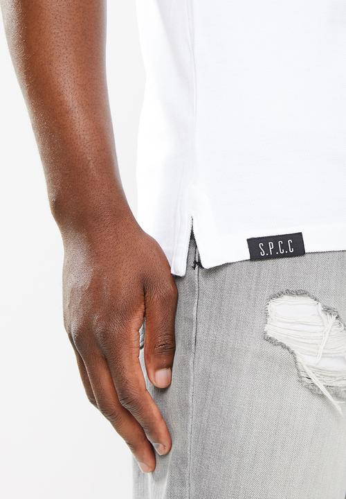 S.P.C.C - Renton regular fit straight hem, sleeveless tee - optical white