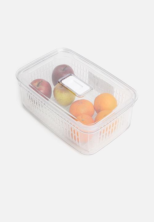 Aqua fridge storage box - clear